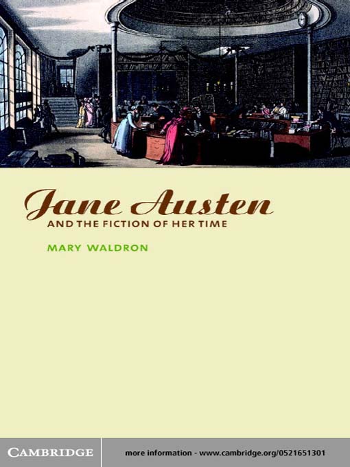 Cover image for Jane Austen and the Fiction of her Time